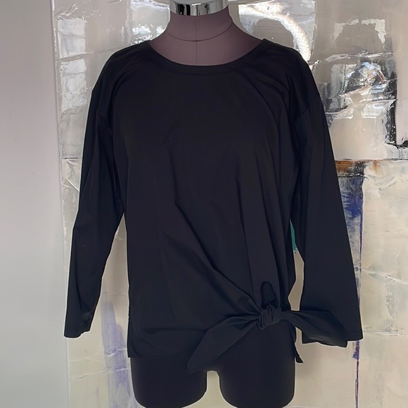 3/4 Sleeve Cotton Poplin Relaxed Fit blouse - Picture 1 of 4